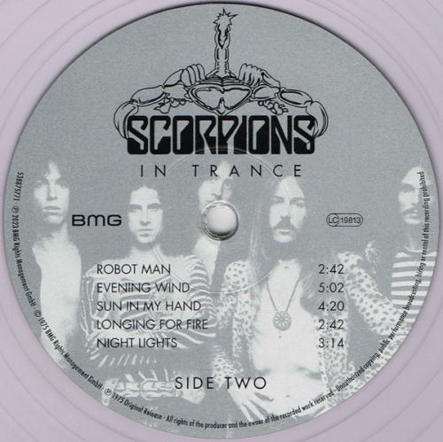 Виниловая пластинка Scorpions - In Trance (180 Gram Clear Vinyl LP)