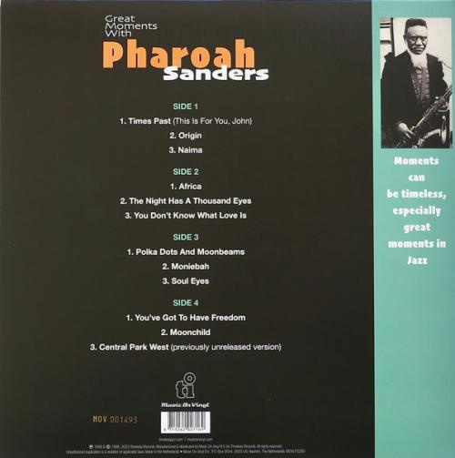 Виниловая пластинка Pharoah Sanders - Great Moments With (Numbered Edition, Translucent Blue Vinyl 2LP)
