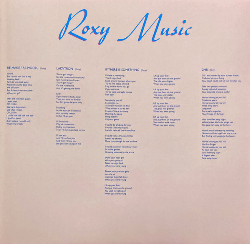 Виниловая пластинка Roxy Music - Roxy Music (Half Speed) (Black Vinyl LP)