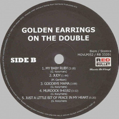 Виниловая пластинка GOLDEN EARRING - ON THE DOUBLE (2LP)
