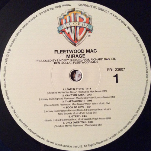 Виниловая пластинка Fleetwood Mac MIRAGE (180 Gram)