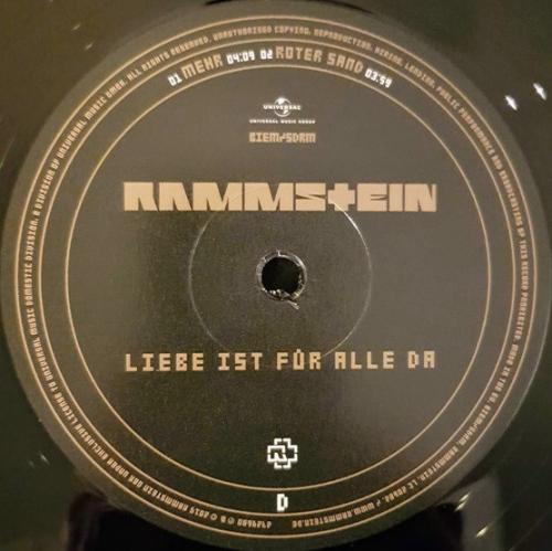 Виниловая пластинка Rammstein, Liebe Ist Fur Alle Da