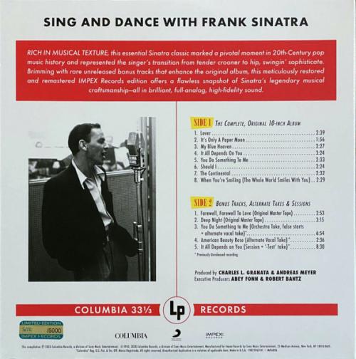 Виниловая пластинка Frank Sinatra - Sing And Dance With Frank Sinatra (Analogue) (Black Vinyl LP)