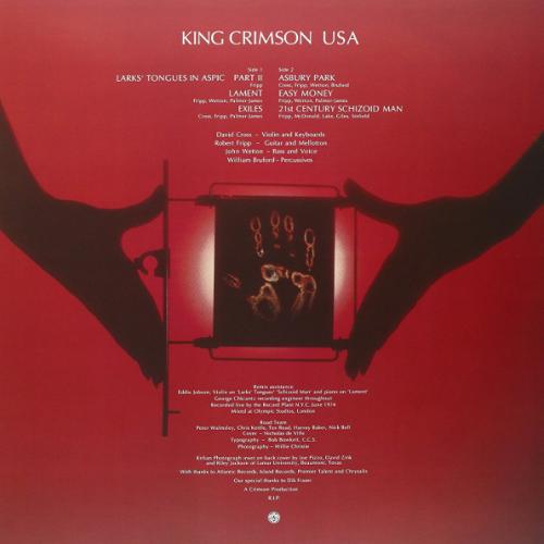 Виниловая пластинка King Crimson - USA (Black Vinyl LP)