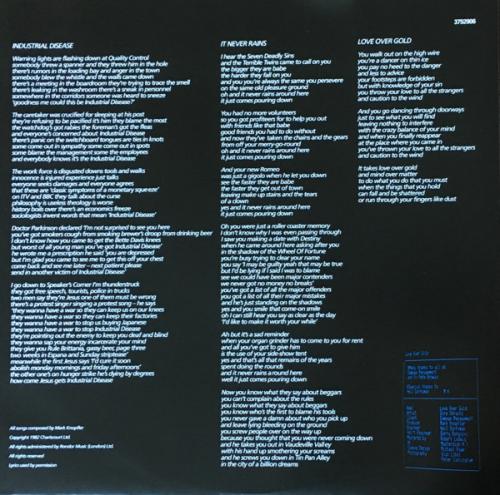 Виниловая пластинка Dire Straits, Love Over Gold
