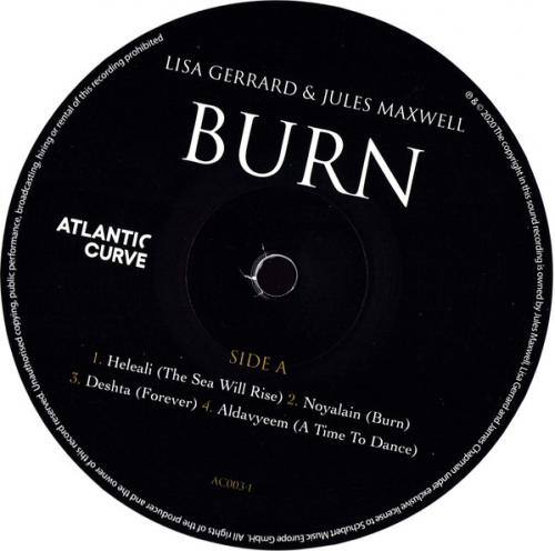 Виниловая пластинка Gerrard, Lisa; Maxwell, Jules - Burn (Coloured Vinyl LP)
