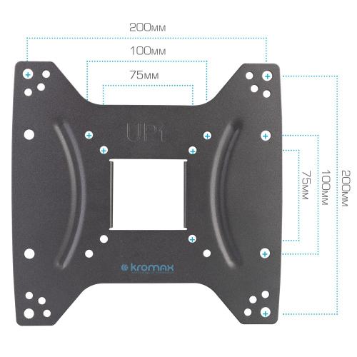 Кронштейн для телевизора Kromax DIX-24 черный