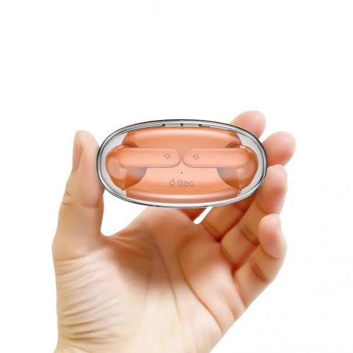 Наушники TTEC AirBeat Glace Coral Orange
