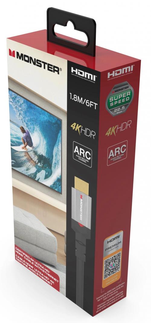HDMI-кабель Monster VME20044 (CERTIFIED 4K ULTRA HD WITH ETHERNET) 1.8м