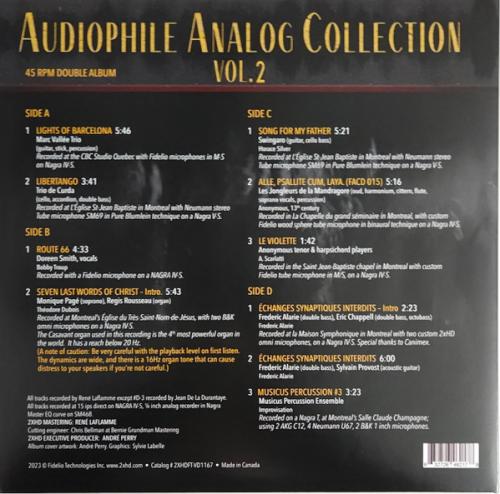 Виниловая пластинка Various Artists - Audiophile Analog Collection Vol.2 (Analogue) (Black Vinyl 2LP)
