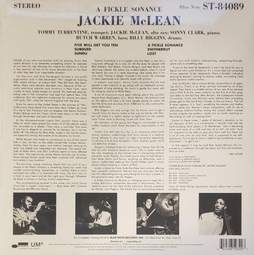 Виниловая пластинка Jackie McLean - A Fickle Sonance