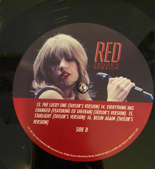 Виниловая пластинка Taylor Swift - Red (Taylor's Version) (Black Vinyl 4LP)