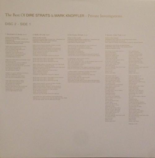 Виниловая пластинка Dire Straits; Knopfler, Mark, Private Investigations - The Best Of