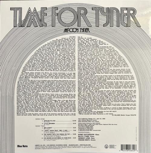 Виниловая пластинка McCoy Tyner - Time For Tyner (180 Gram Black Vinyl LP)
