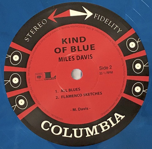 Виниловая пластинка Sony Miles Davis Kind Of Blue (Limited Solid Blue, Black & Solid White Vinyl)