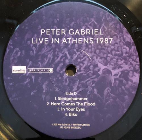 Виниловая пластинка Peter Gabriel - Live In Athens 1987 (Half Speed) (Black Vinyl 2LP)