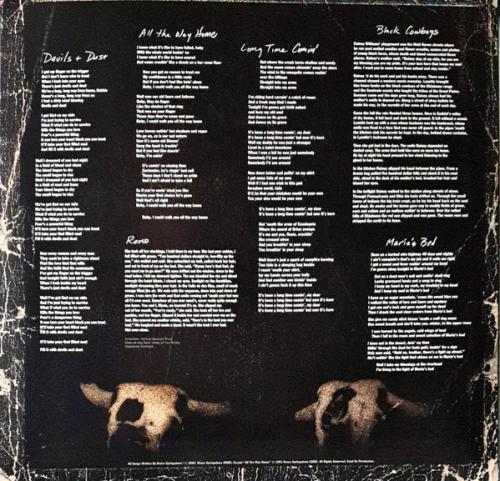 Виниловая пластинка Sony BRUCE SPRINGSTEEN, DEVILS & DUST (Black Vinyl)