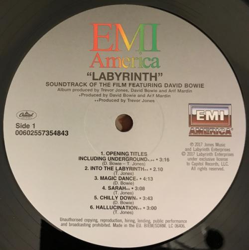 Виниловая пластинка David Bowie, Trevor Jones, Labyrinth