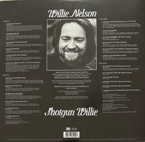 Виниловая пластинка Willie Nelson - Shotgun Willie (Black Vinyl 2LP)