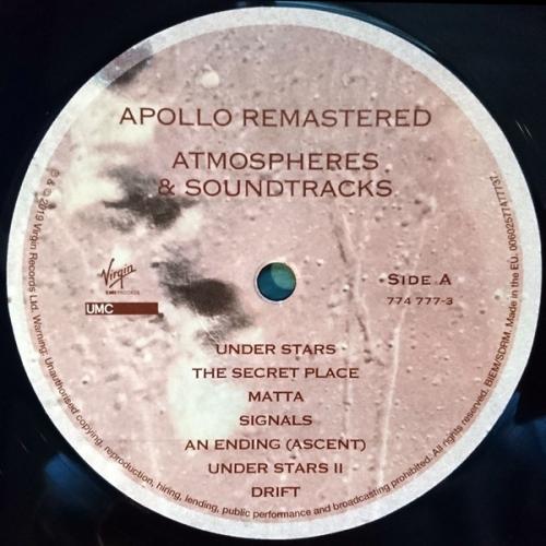 Виниловая пластинка Eno, Brian, Apollo: Atmospheres And Soundtracks