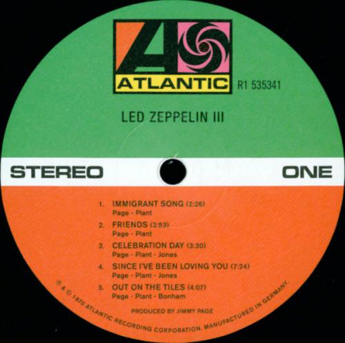 Виниловая пластинка WM Led Zeppelin Led Zeppelin III (180 Gram/Gatefold/Remastered)