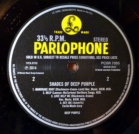 Виниловая пластинка Deep Purple Shades Of Deep Purple (Stereo) (180 GRAM)