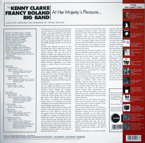 Виниловая пластинка Kenny Clarke; Boland, Francy - At Her Majesty's Pleasure (Black Vinyl LP)
