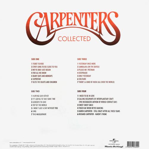 Виниловая пластинка Carpenters - Collected (Black Vinyl 2LP)