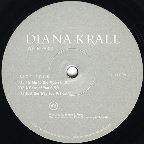 Виниловая пластинка Diana Krall, Live In Paris (2LP)