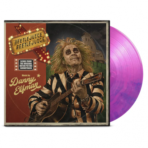 Виниловая пластинка OST - Beetlejuice Beetlejuice (Danny Elfman) (Hand Poured Pink & Violet Vinyl LP)