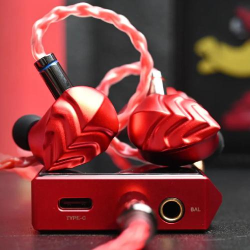 Наушники Hidizs MK12 x DucBloke 4.4mm Red