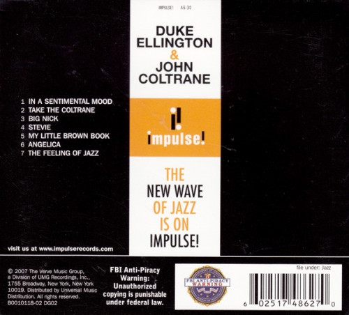 Виниловая пластинка Duke Ellington, John Coltrane - Acoustic Sounds (180 Gram Black Vinyl LP)