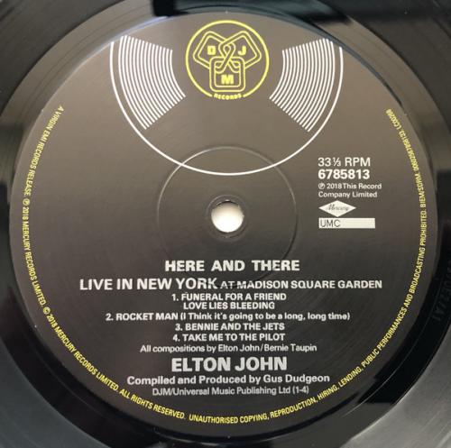 Виниловая пластинка John, Elton, Here And There
