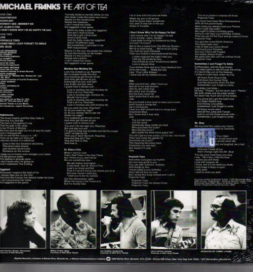 Виниловая пластинка Michael Franks - The Art Of Tea (Analogue) (Black Vinyl LP)