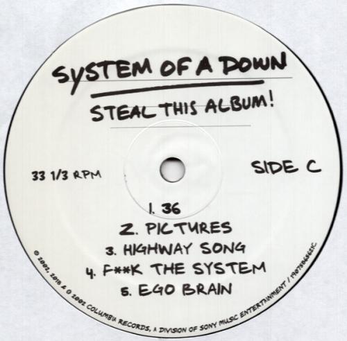 Виниловая пластинка Sony System Of A Down Steal This Album! (Limited Black Vinyl)