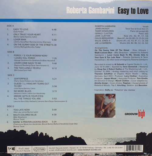 Виниловая пластинка Roberta Gambarini - Easy To Love (Black Vinyl 2LP)