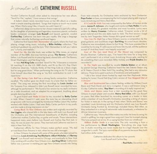 Виниловая пластинка Catherine Russell - Send For Me (Black Vinyl LP)