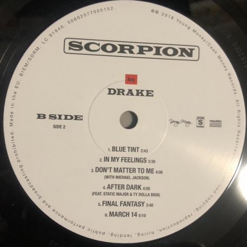 Виниловая пластинка Drake, Scorpion