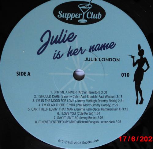 Виниловая пластинка Julie London - Julie Is Her Name (Black Vinyl LP)