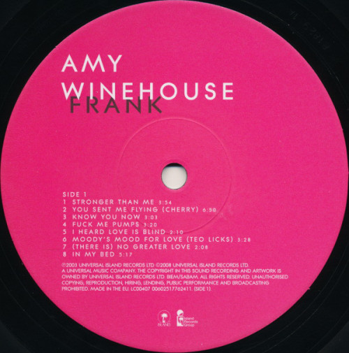Виниловая пластинка Amy Winehouse - Frank