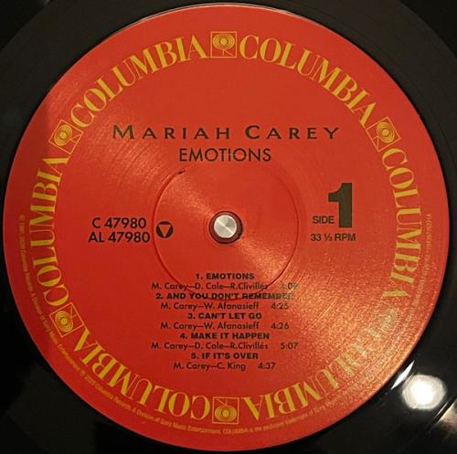 Виниловая пластинка Mariah Carey — EMOTIONS (Black Vinyl)