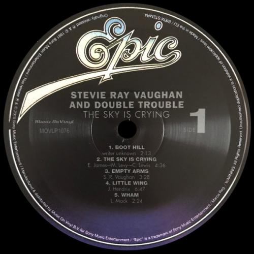Виниловая пластинка Stevie Ray Vaughan - The Sky Is Crying (Black Vinyl LP)