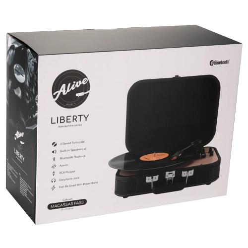 Проигрыватель винила Alive Audio LIBERTY Macassar Pass c Bluetooth
