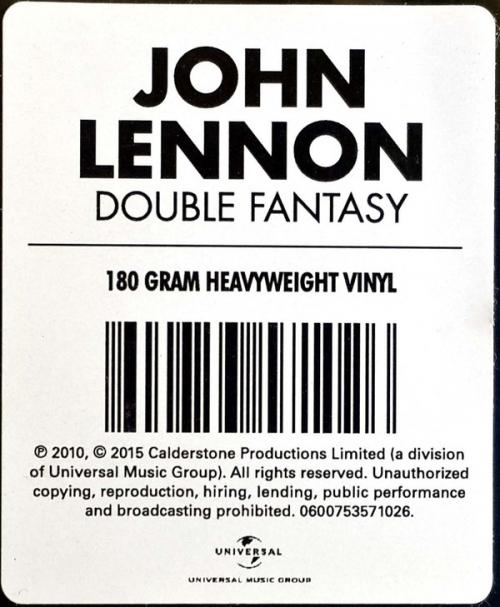 Виниловая пластинка John Lennon, Yoko Ono, Double Fantasy (LP set)