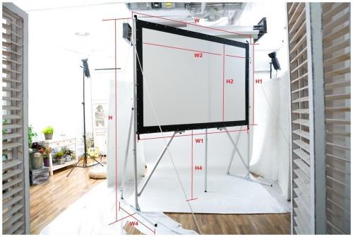 Экран натяжной мобильный Viewscreen Fast Fold XL (16:10) 558*357 (538*337) Soft MW