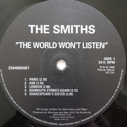 Виниловая пластинка The Smiths The World Won'T Listen (180 Gram/Remastered)