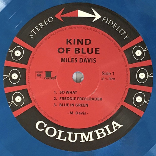 Виниловая пластинка Sony Miles Davis Kind Of Blue (Limited Solid Blue, Black & Solid White Vinyl)