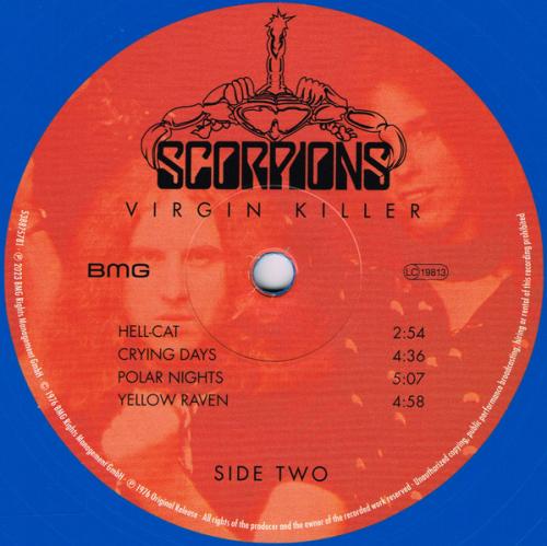 Виниловая пластинка Scorpions - Virgin Killer (180 Gram Sky Blue Vinyl LP)