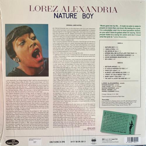 Виниловая пластинка Lorez Alexandria - Nature Boy (Black Vinyl LP)