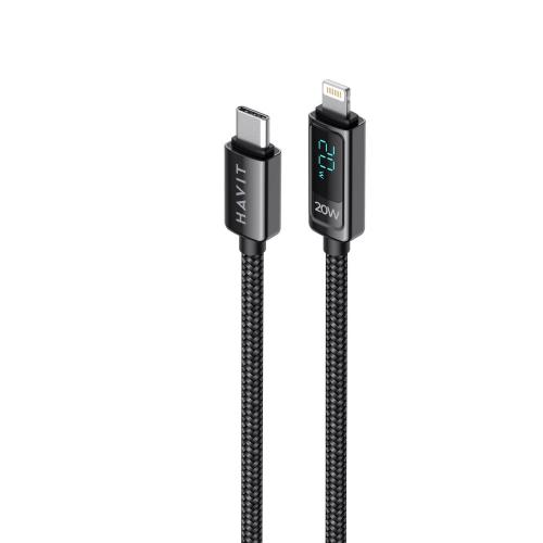 USB кабель HAVIT CB6246 USB-C - Lightning BK 1.2m